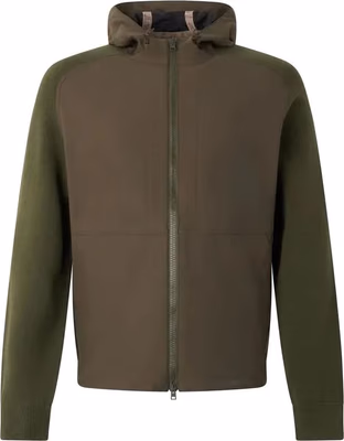 Bicolor Cotton Shell Jacket