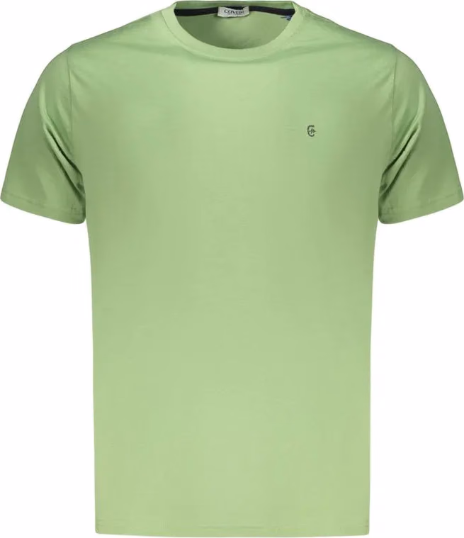Coveri Moving Verde Cotton Men's T-Shirt