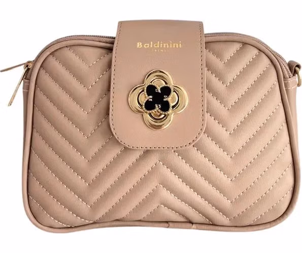Baldinini Trend Beige PU Women Crossbody