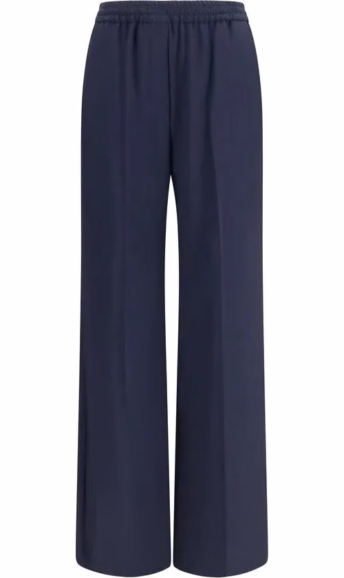 Max Mara Blue Wool Oves Aries Casual Pants