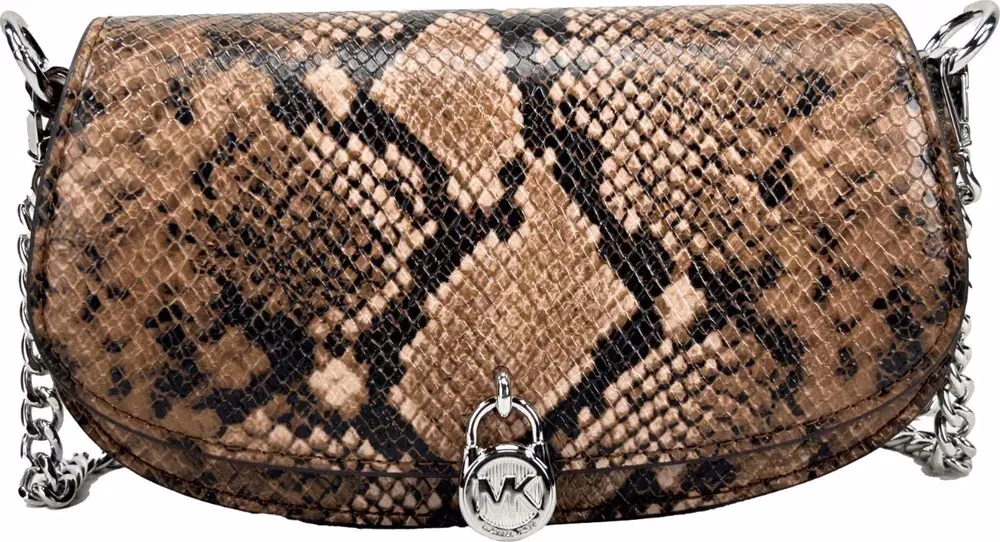 Michael Kors Michael Kors Mila Small Snakeskin Messenger Crossbody Bag