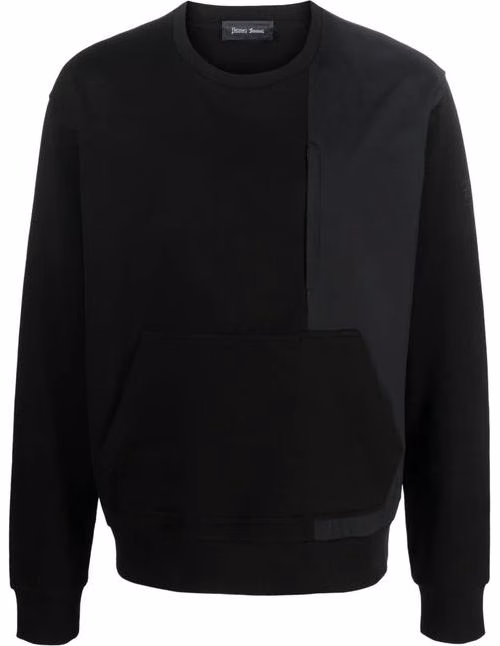 Herno Black Cotton Sweatshirt