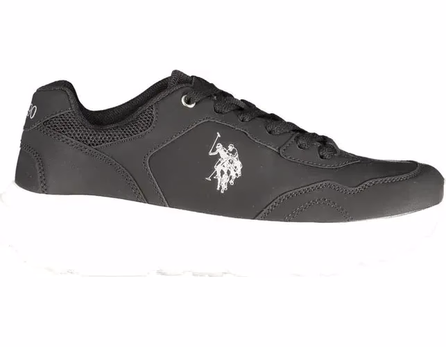 U.S. POLO ASSN. Black Polyurethane Women's Sneaker