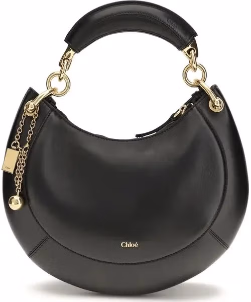 Chloé Black Calf Leather Bos Taurus Shoulder Bag