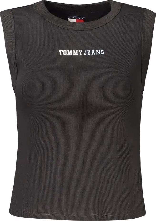 Tommy Hilfiger Black Cotton Women's Tank Top