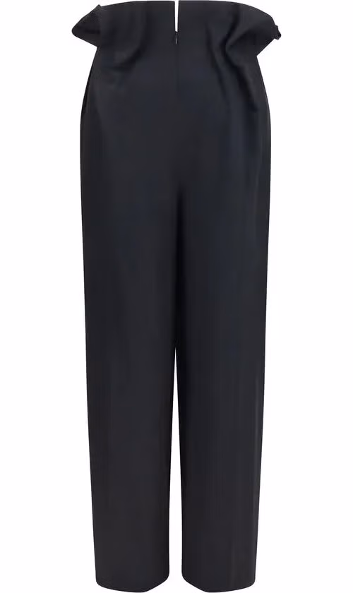 Khaite Black Wool Oves Aries Casual Pants