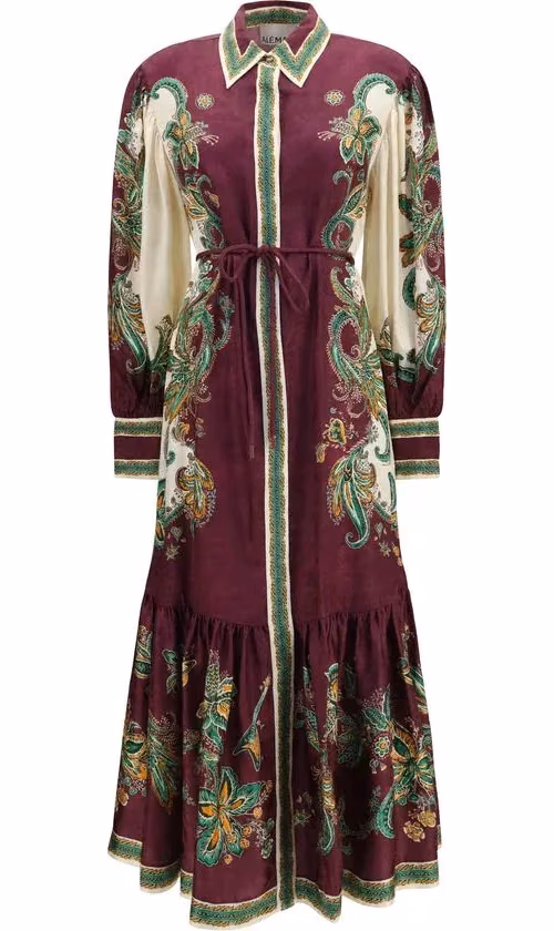 Alemais Multicolor Viscose Casual Dress