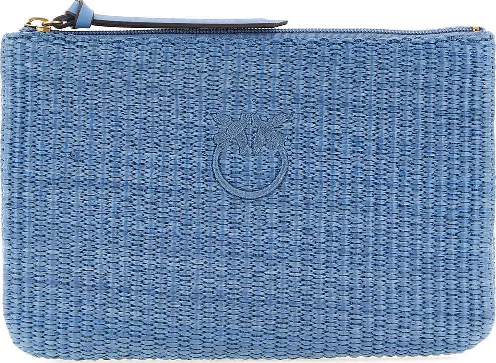 PINKO Blue Polypropylene Clutch Bag