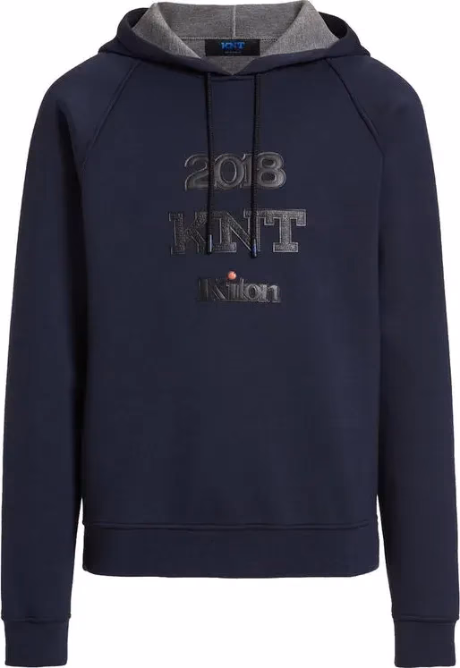 KNT KITON Blue Elastane Sweatshirt