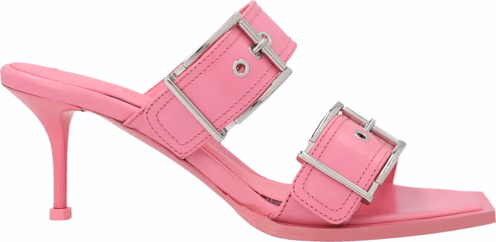 Alexander McQueen Multicolor Calfskin Stiletto Heel Sandals
