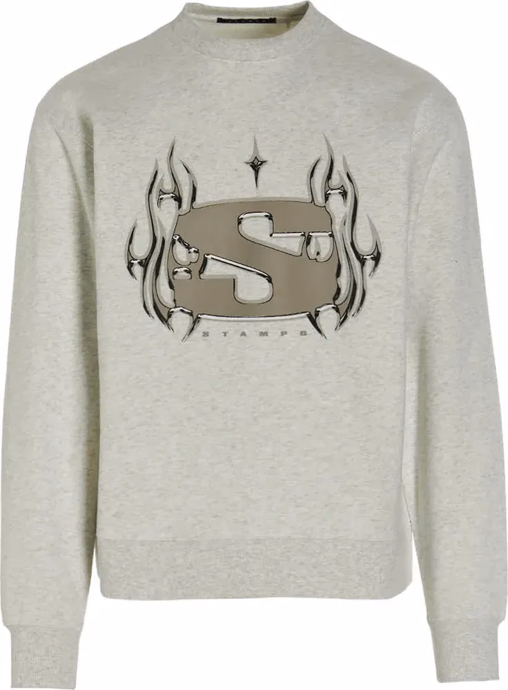 STAMPD Gray Cotton Sweatshirt