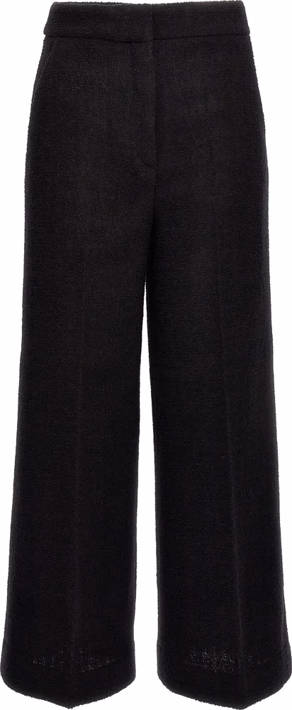 Moschino Black Wool Cropped Pants