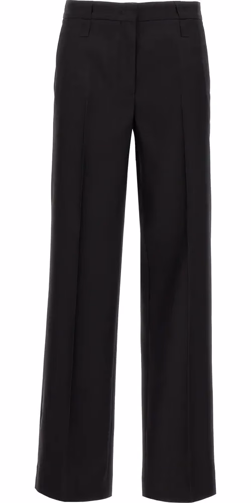 CELLAR DOOR Black Virgin Wool Dress Pants
