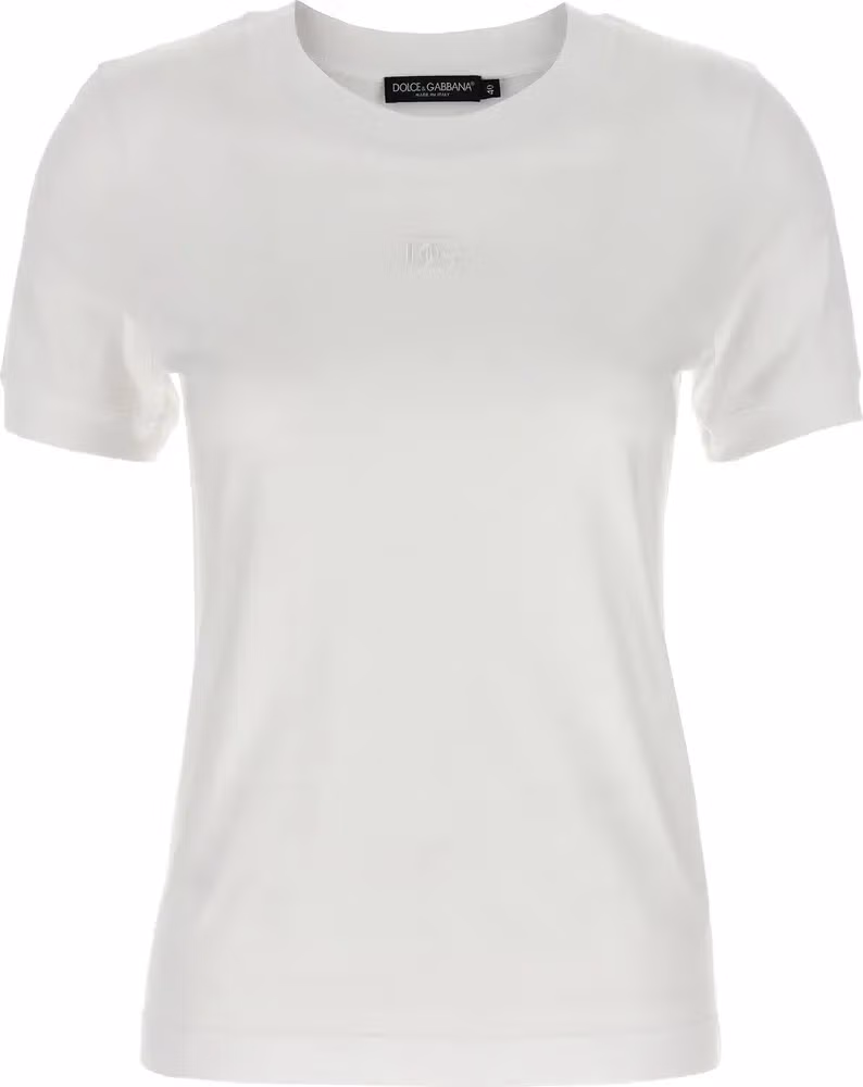 Dolce & Gabbana White Cotton T-Shirt