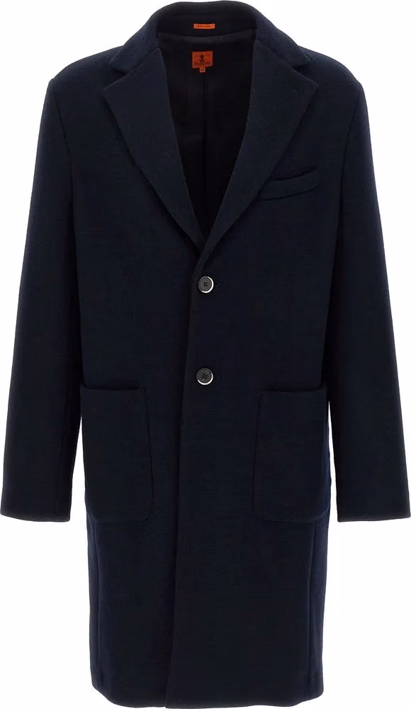 BARENA Black Virgin Wool Coat