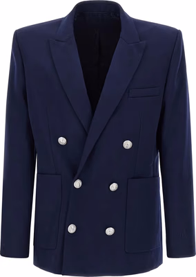 Blue Virgin Wool Blazer