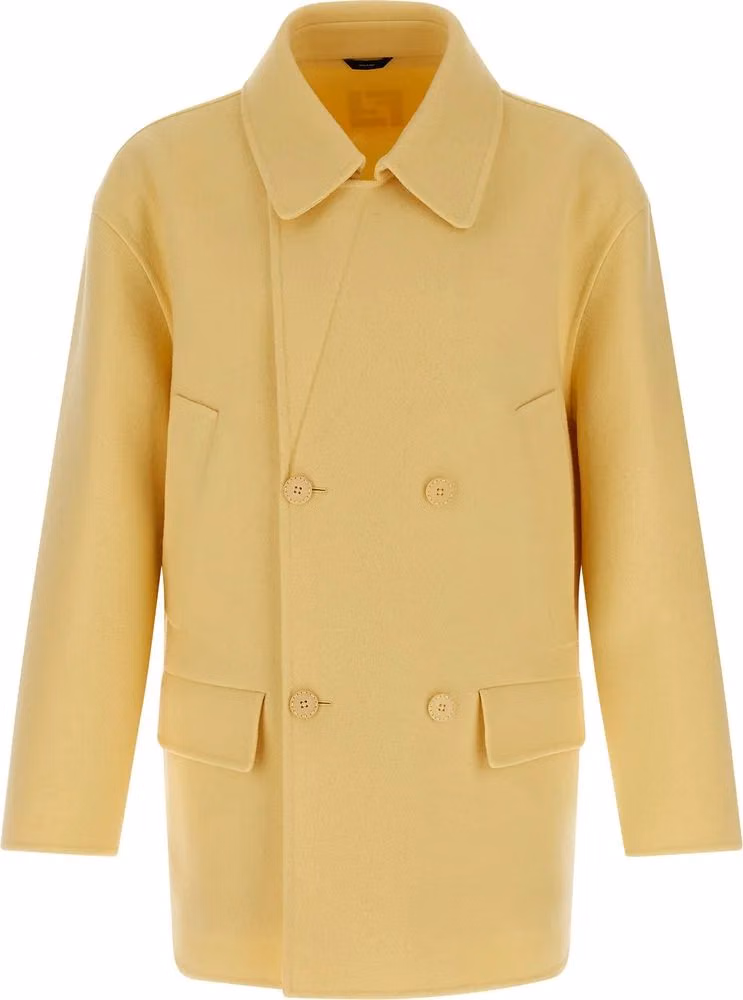 Fendi Bicolor Virgin Wool Coat