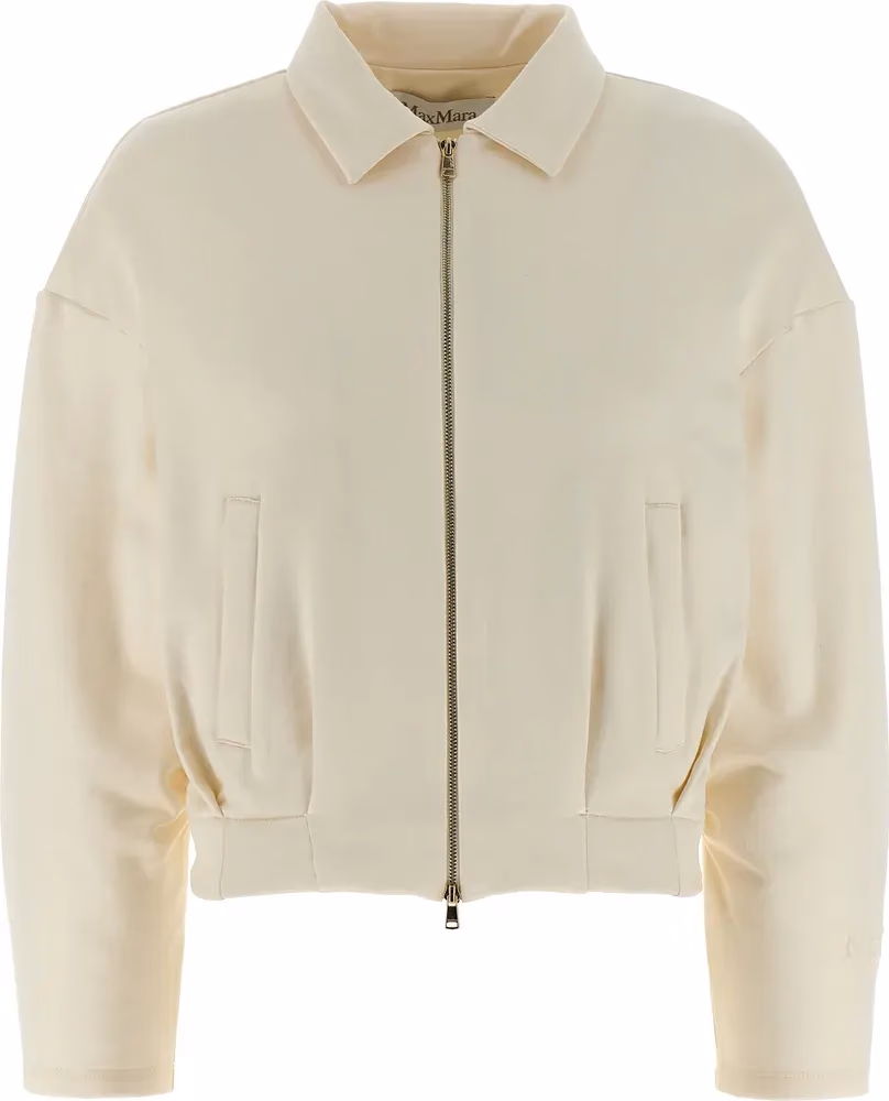 Max Mara White Silk Sweatshirt