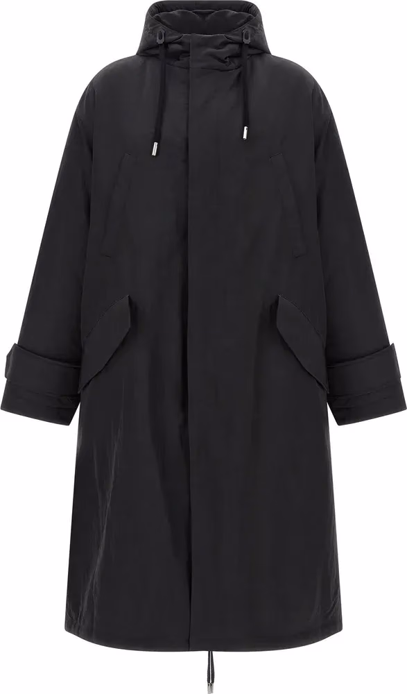 Ami Paris Gray Polyamide Parka