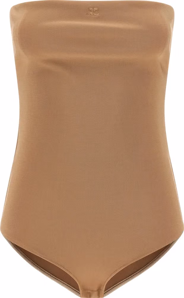 Courrèges Beige Viscose Bodysuit