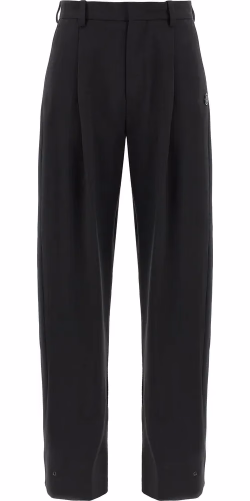MONCLER GENIUS Black Polyester Dress Pants