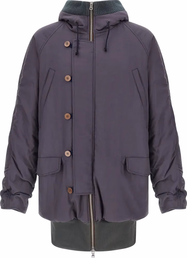 Magliano Purple Virgin Wool Parka