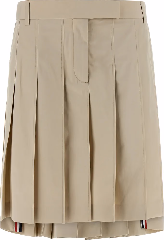 Thom Browne Beige Cotton Long Skirt