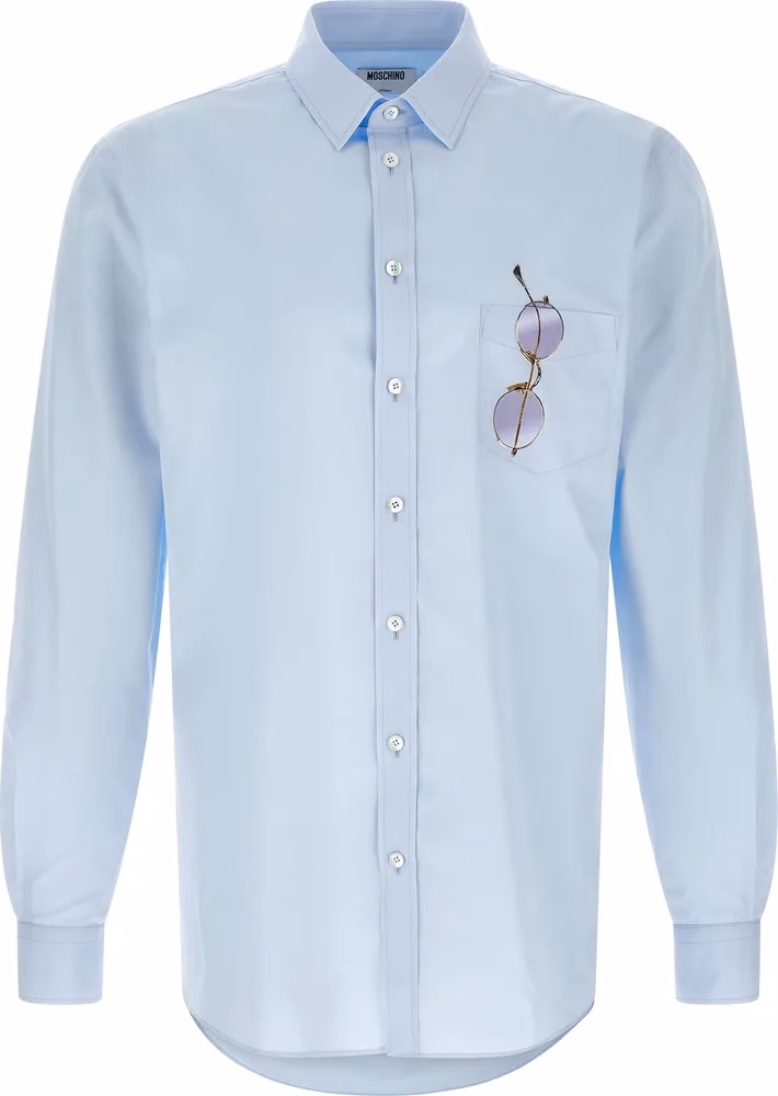 Moschino Blue Cotton Blouse