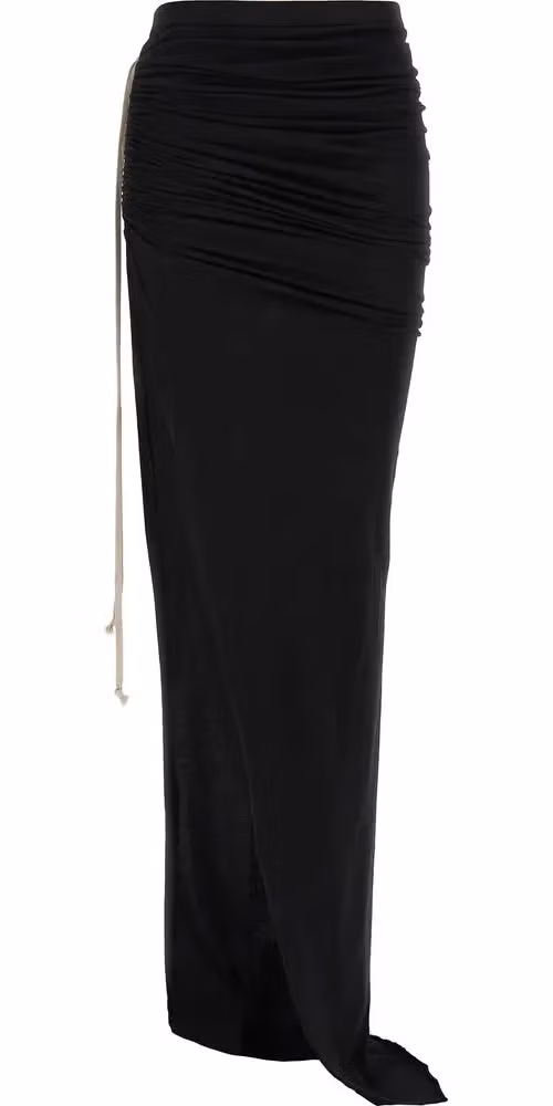 DRKSHDW Black Cotton Mini Skirt