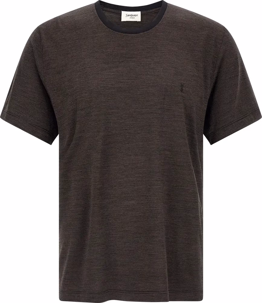 Saint Laurent Brown Wool T-Shirt