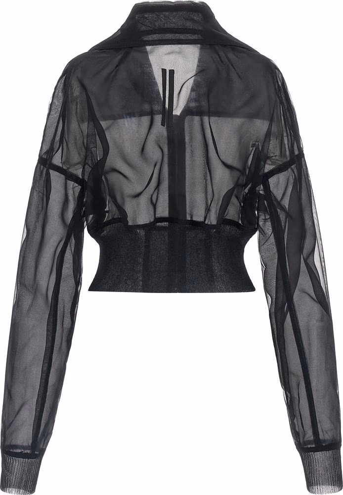 Rick Owens Black Nylon Bomber