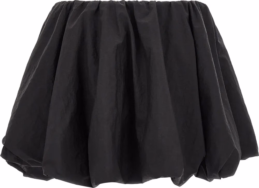 Y-3 Black Polyamide Long Skirt