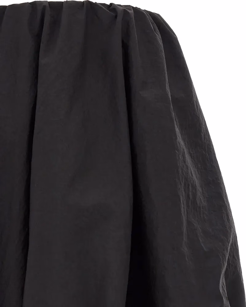 Y-3 Black Polyamide Long Skirt