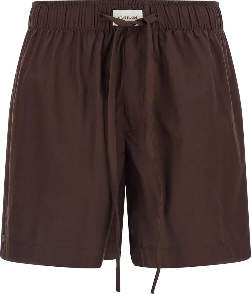 Entire Studios Brown Cotton Bermuda Shorts