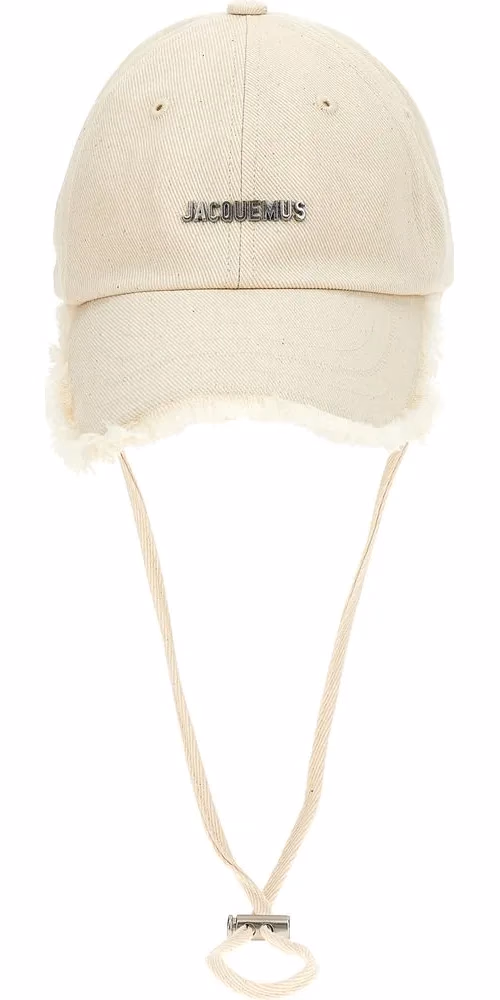 Jacquemus White Cotton Cap (Baseball Hat)