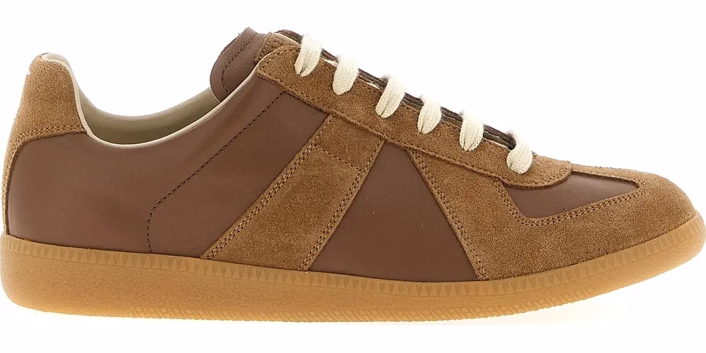 Maison Margiela Brown Calfskin Sneakers