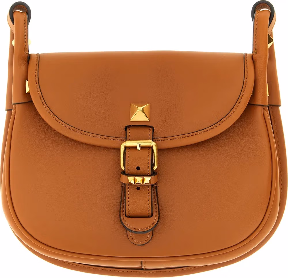 Valentino Garavani Brown Calfskin Shoulder Bag