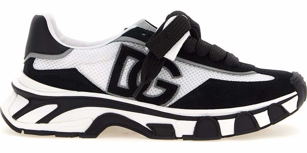Dolce & Gabbana Bicolor Polyester Athletic Sneakers