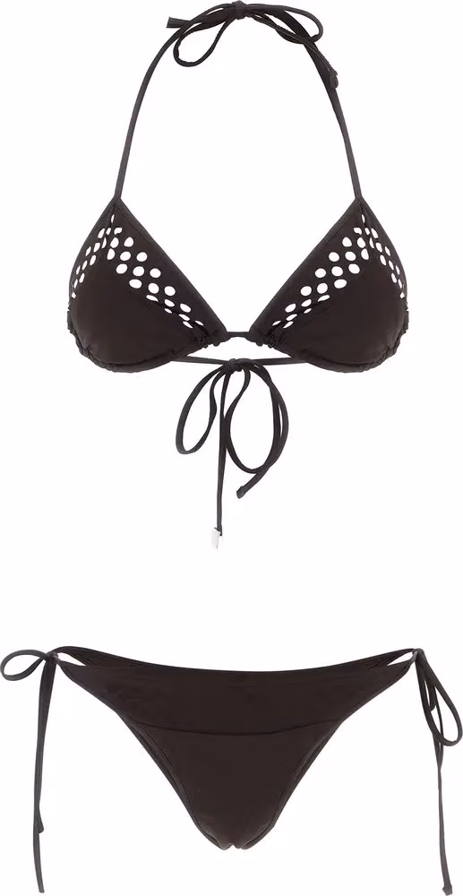 The Attico Brown Polyamide Bikini