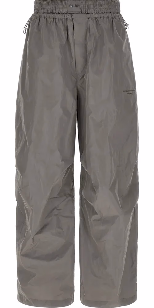 Alexander Wang Gray Polyester Athletic Pants