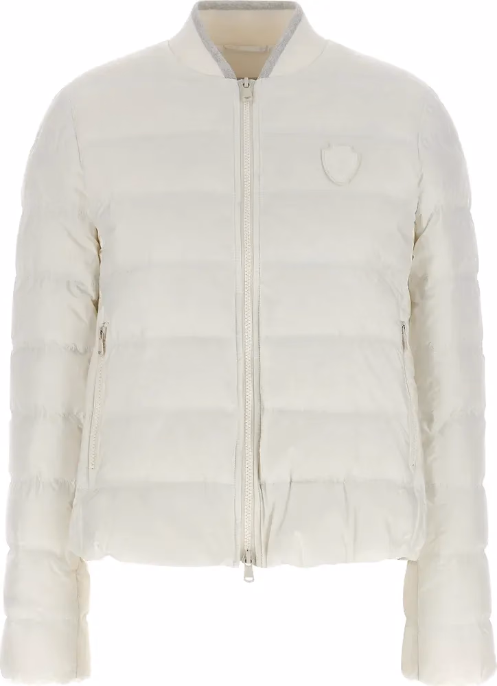 Brunello Cucinelli White Polyester Full-Length Jacket