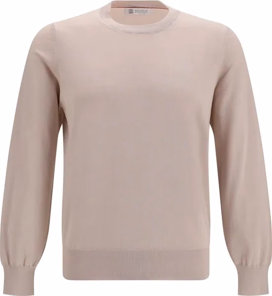 Brunello Cucinelli Beige Cotton Sweatshirt