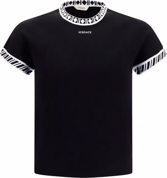 Versace Black Cotton T-Shirt