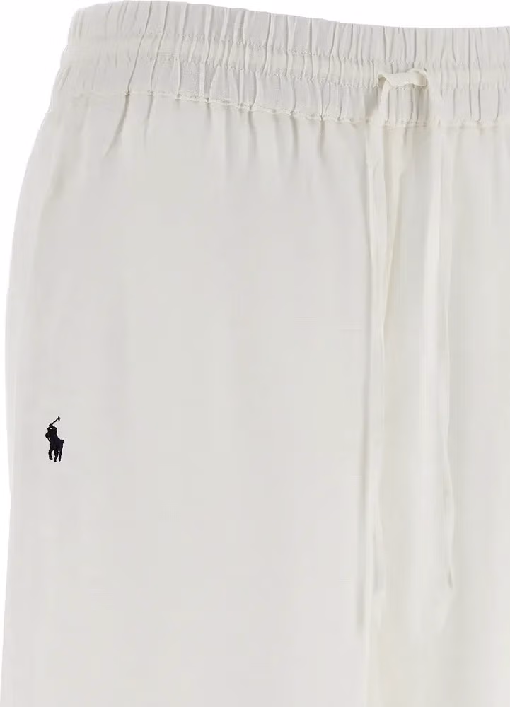 Polo Ralph Lauren White Linen Casual Pants