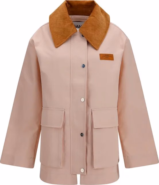 Ganni Multicolor Polyester Full-Length Jacket