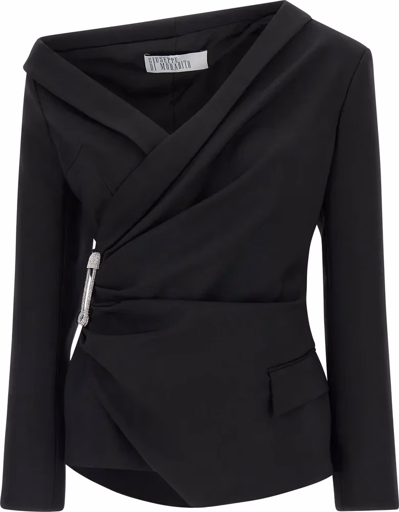 Giuseppe Di Morabito Black Virgin Wool Blazer