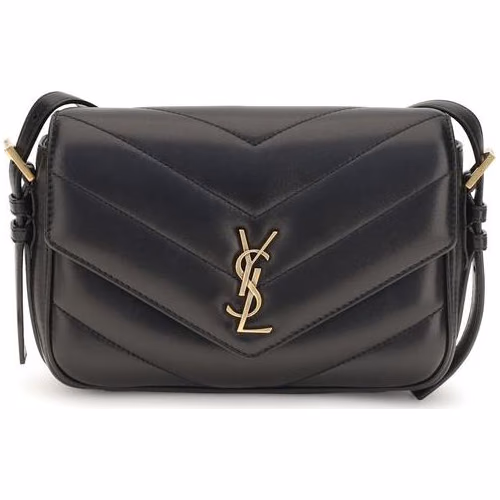 Saint Laurent Black Lamb Ovis Aries Aries Shoulder Bag