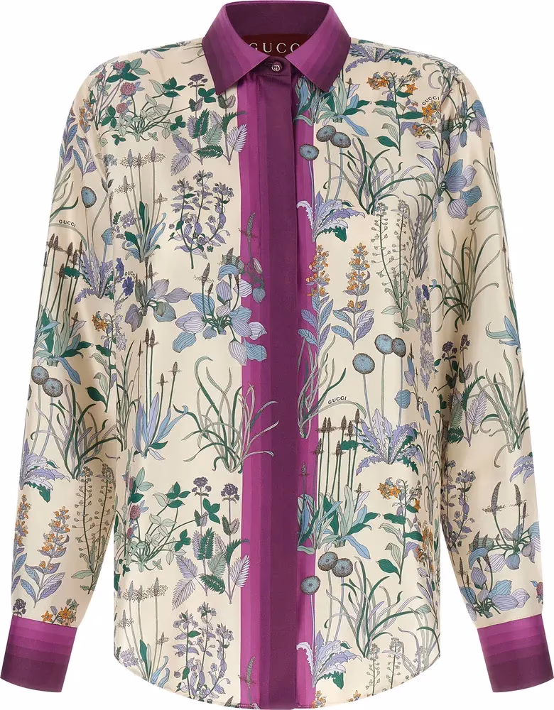 Gucci Multicolor Silk Blouse