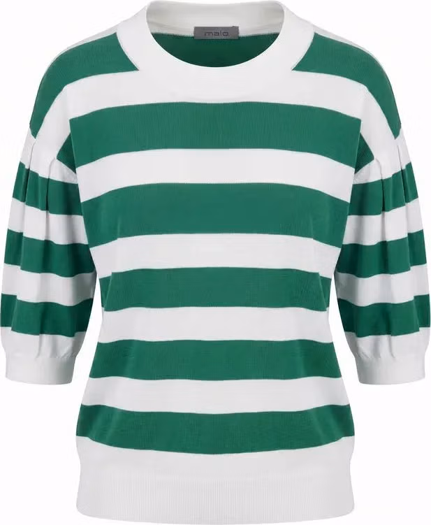 Malo Green Cotton Women Sweater