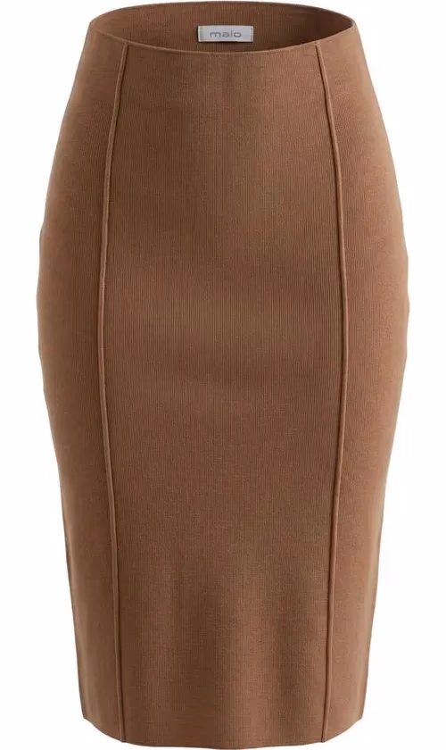 Malo Beige Cotton Women's Skirt